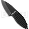 Schrade SCH406N Fixed Blade Neck Knife - Black Plain -AKC Knife Shop schrade sch406n fixed jm large