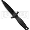 Schrade SCHF19L Black Large Boot Knife D/E Fixed Blade - Black Plain -AKC Knife Shop schrade schf19l large