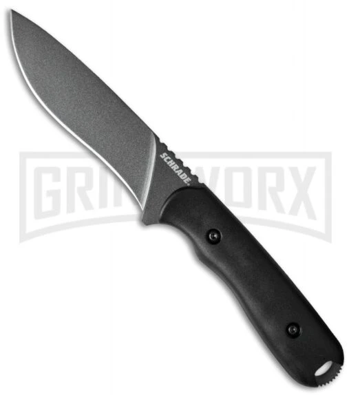 Schrade SCHF42 Frontier Fixed Blade Knife - Gray Plain -AKC Knife Shop schrade schf42 cm large