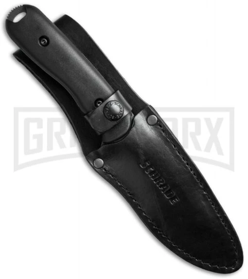 Schrade SCHF42 Frontier Fixed Blade Knife - Gray Plain -AKC Knife Shop schrade schf42 sheath cm large