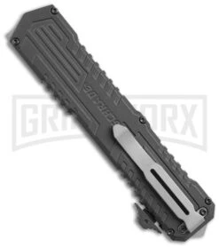 Schrade SCHOTF3BS Viper OTF Assisted Opening Knife - Black Serr -AKC Knife Shop schrade schotf3 bhq 12165 jr side large