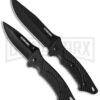 Schrade Fixed Blade/Folding Knife Gift Pack - Black -AKC Knife Shop schrade two schf29 cm large