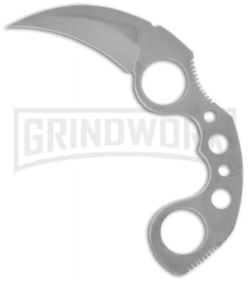 United Cutlery Silver Undercover Karambit Fixed Blade Knife - Satin Plain -AKC Knife Shop silver undercover karambit uc1466 large