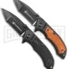 Smith & Wesson Pistol Grip Folding Knife Combo Pack -AKC Knife Shop smith and wesson 2 piece pistol grip Combo Set BHQ 89449 jr large