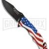 Smith & Wesson America's Heroes U.S. Flag Folding Knife - Black -AKC Knife Shop smith and wesson americas heroes ll us flag black BHQ 89447 jr large