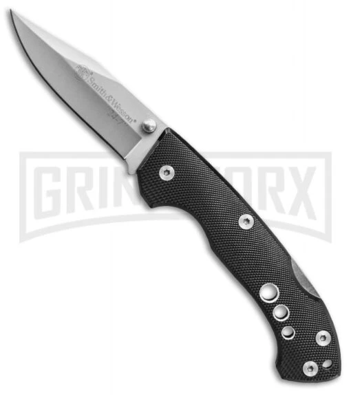 Smith & Wesson Drop Point Lock Back Folder Knife CK109 (Plain) -AKC Knife Shop smith wesson ck109 large