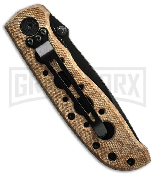 Smith & Wesson Extreme Ops CK105HD Desert Tan Folding Knife - Black Plain -AKC Knife Shop smith wesson ck5tbsd back large