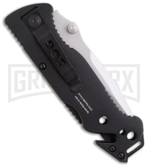 SOG Escape Folding Knife FF-24 (3.4" Serr) -AKC Knife Shop sog escape ff 24 back large