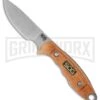 SOG Huntspoint Fixed Blade Skinning Knife Wood HT013L (3.6" Plain) -AKC Knife Shop sog fixed blade huntspoint skinning ht013l cp large