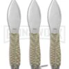 SOG Fling Throwing Knives Polished W/ Nylon Sheath - Set Of 3 -AKC Knife Shop sog fling fx41n cp fixed large