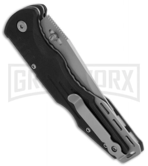 SOG Fusion Salute Folding Knife - Black Plain -AKC Knife Shop sog fusion salute ff 10 99166 side large 1