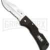 SOG Magnadot Folding Knife - Satin Serr -AKC Knife Shop sog magnadot s301 large