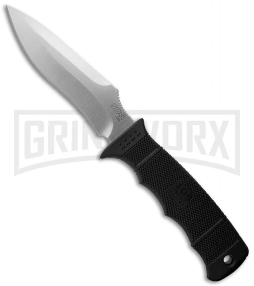 SOG Ops Fixed Blade Knife - Satin Plain -AKC Knife Shop sog ops fixed blade satin m40k cp large