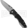 SOG Salute Mini Folding Knife - Bead Blast Plain -AKC Knife Shop sog salute min bead blast ff1001 cp jm large