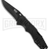 SOG Salute Mini Folding Knife - Black Plain -AKC Knife Shop sog salute mini black ff1101 cf jm large