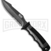 SOG Seal Strike Fixed Blade Knife - Gray Serr -AKC Knife Shop sog seal strike ss1001 cp cm large