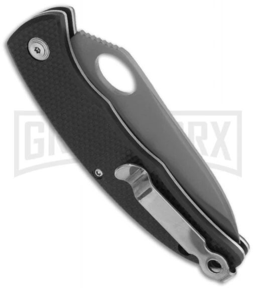 SOG SlipZilla Black Folding Knife - Gray Plain -AKC Knife Shop sog slipzilla sp 53 side large