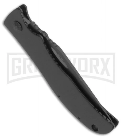 SOG SlipTron Pocket Knife STR02 (Plain) -AKC Knife Shop sog str02 cp sliptron black folder side large 1