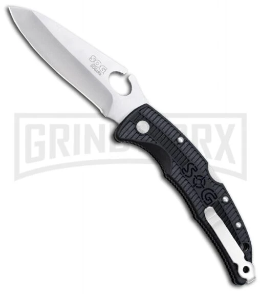 SOG SOGzilla Small Folding Knife - Satin Plain -AKC Knife Shop sogzilla sp01 large