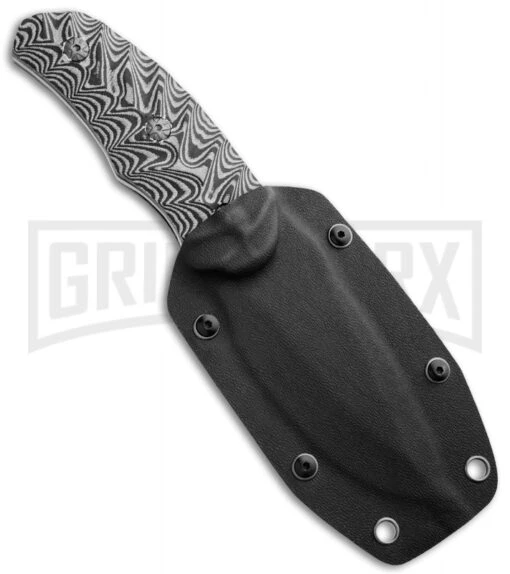 United Cutlery SOA Titanium Hunter Micarta Fixed Blade Knife - Gray Plain -AKC Knife Shop titanium assault hunster uc2943 micarta fixed sheath large