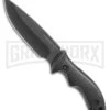 United Cutlery Bushcraft Bushmaster Fixed Blade Knife - Black Plain -AKC Knife Shop united cutlery bushcraft bushmaster black BP 29020 jr large