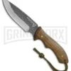 United Cutlery Bushmaster Primitive Brown Wood Fixed Blade Knife - Two-Tone -AKC Knife Shop united cutlery bushman primitive brown wood tt BP 29050 jr large