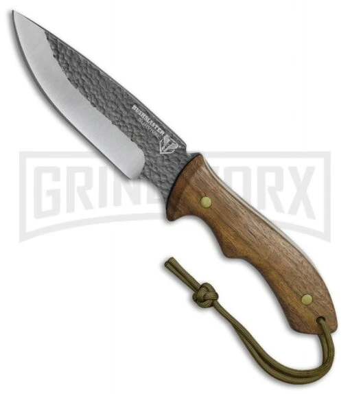 United Cutlery Bushmaster Primitive Brown Wood Fixed Blade Knife - Two-Tone -AKC Knife Shop united cutlery bushman primitive brown wood tt BP 29050 jr large