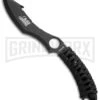 United Cutlery Savage Survival Wilderness Fixed Blade Knife - Black Plain -AKC Knife Shop united cutlery bv138 black savage survival wilderness paracord fixed large