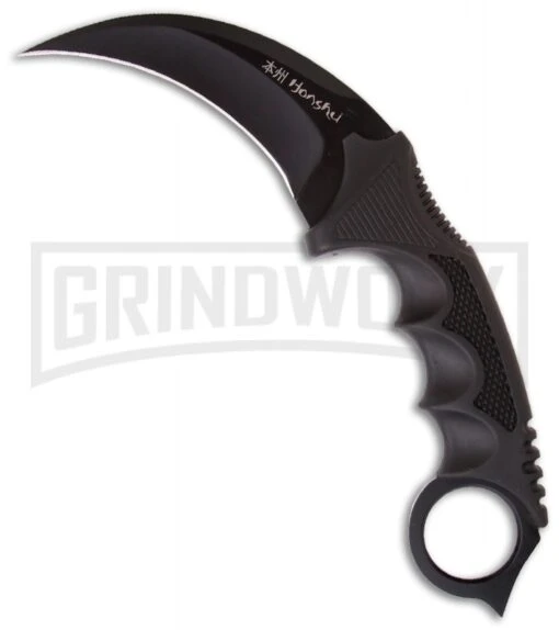 United Cutlery Honshu Black Karambit Knife - Black Plain -AKC Knife Shop united cutlery honshu kerambit uc2791 large