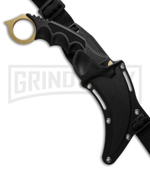 United Cutlery Honshu Ninja Karambit Knife - Gold Plain -AKC Knife Shop united cutlery honshu kerambit uc3131 sheath cm large