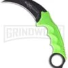 United Cutlery M48 Apocalypse Karambit Green Fixed Blade Knife - Black Plain -AKC Knife Shop united cutlery m48 apocalypse karambit uc2951 large