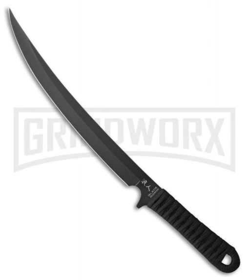 United Cutlery Ronin Combat Fixed Blade Knife - Black Plain -AKC Knife Shop united cutlery ronin combat black BP 29013 jr large