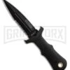 United Cutlery Sub Commander Black Mini Boot Knife - Black Plain -AKC Knife Shop united cutlery sub commander fixed serrated black uc2724 sheath large